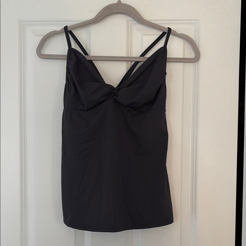 Athleta Bathing Suit Top Charcoal Medium Tall